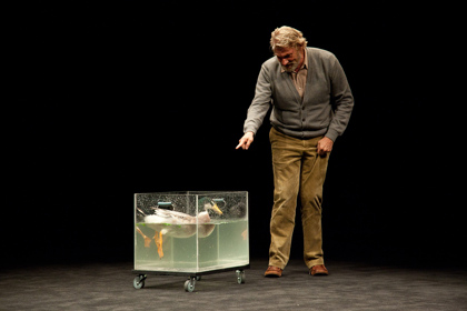Production still for "The Wild Duck". Anthony Phelan as Ekdal. Photographer: Pia Johnson